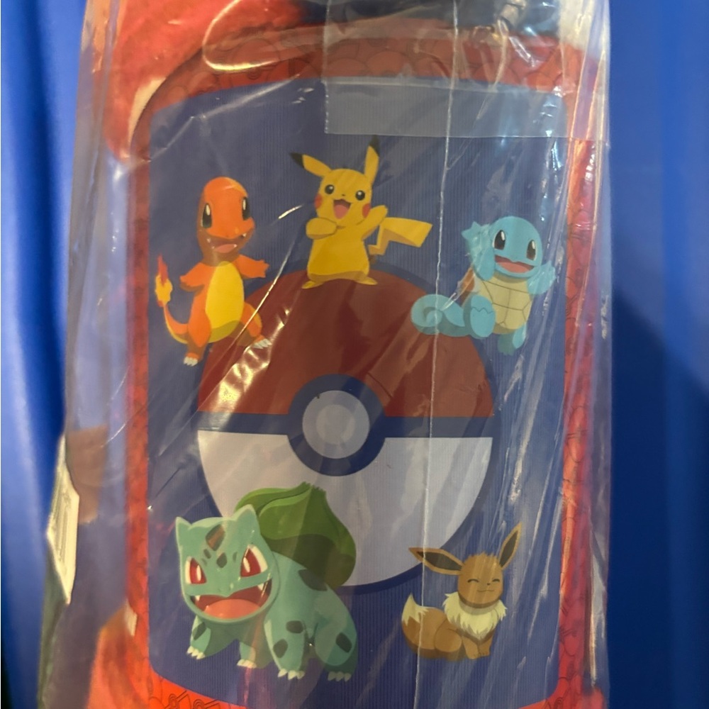 Pokemon and Friends silky throw blanket NWT 46 inch x 60 inch